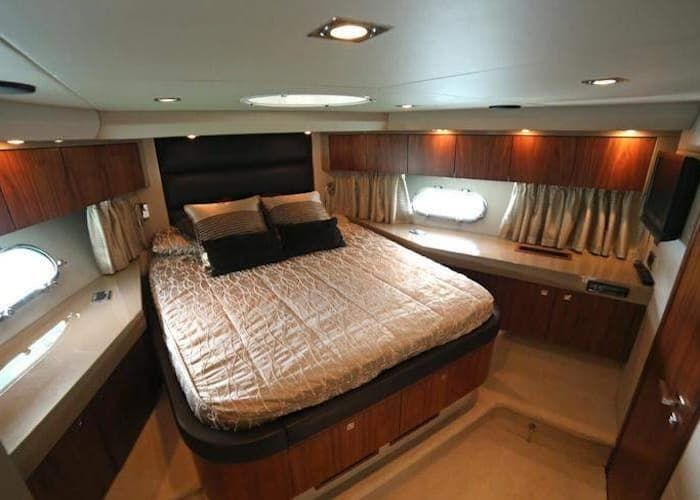 yacht accommodation, double cabin, Corfu yacht rental